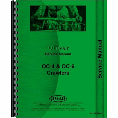 AFTERMARKET Oliver OC46 Crawler Service Manual 3 Cylinder RAP80848
